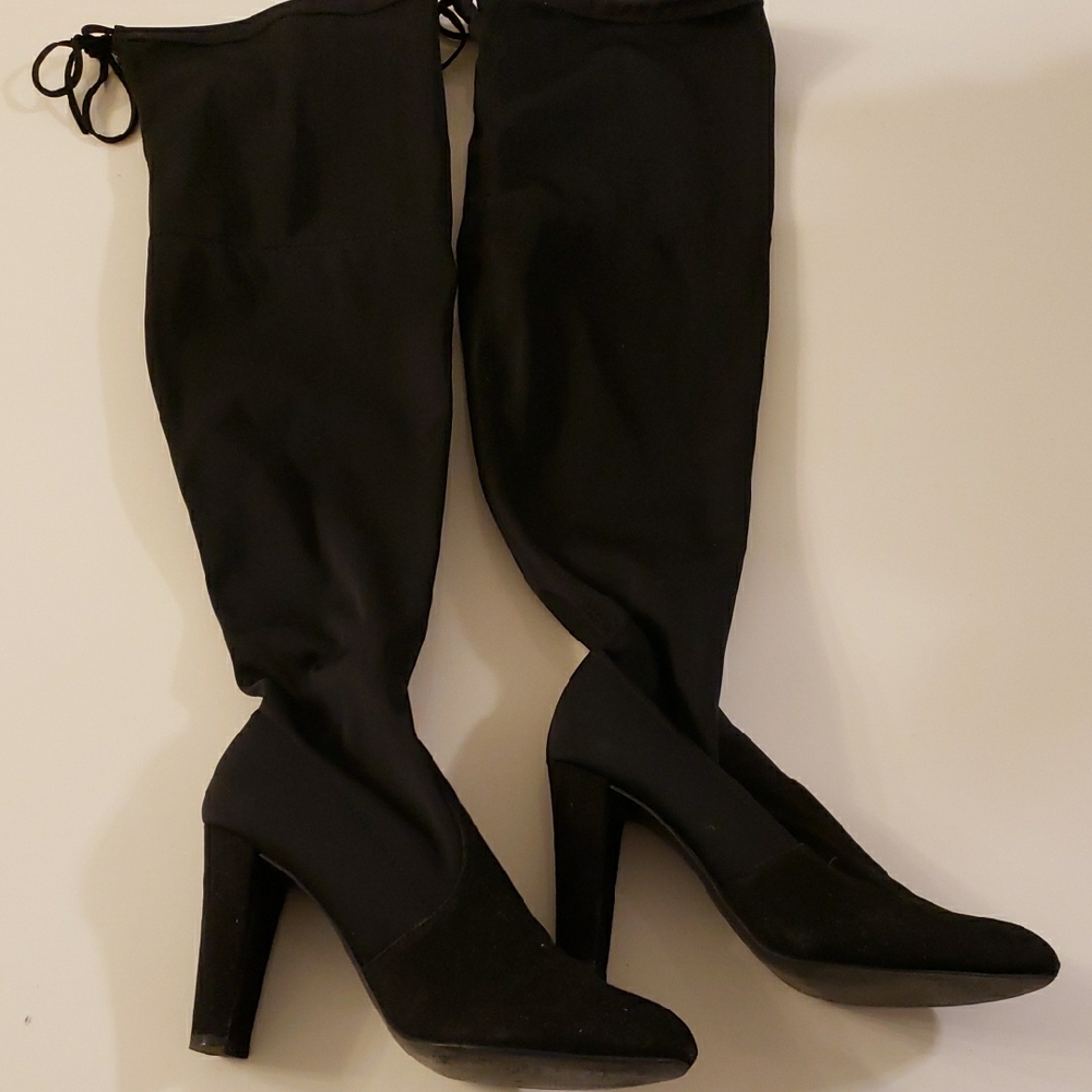 Elegant Black Women's Knee-High Boots